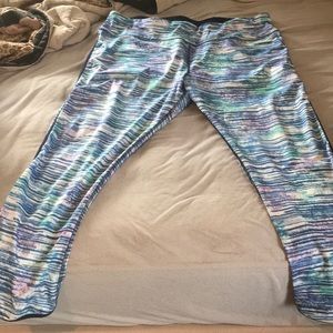 Blue Stripped Leggings